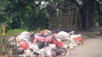 Menjijikan, Tumpukan Sampah di Sepanjang Jalan Raya Kampung Melayu Teluknaga Dibiarkan Hingga Membusuk