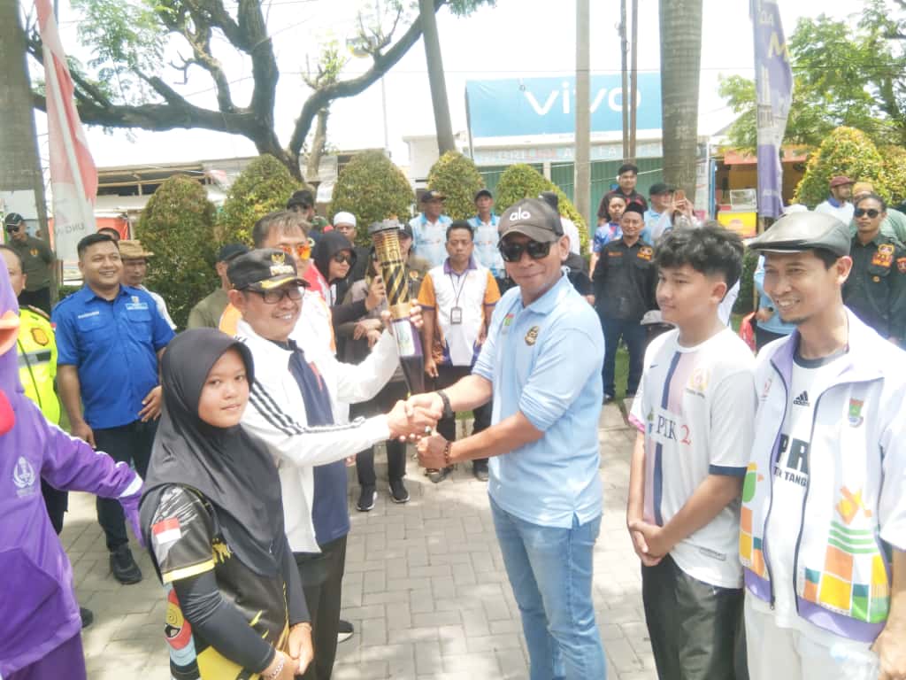 Api Semangat PORKAB VI Kabupaten Tangerang Dimulai dari Kosambi, Menyala hingga Teluknaga